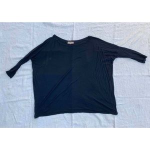 3/4 Sleeve Black Piko